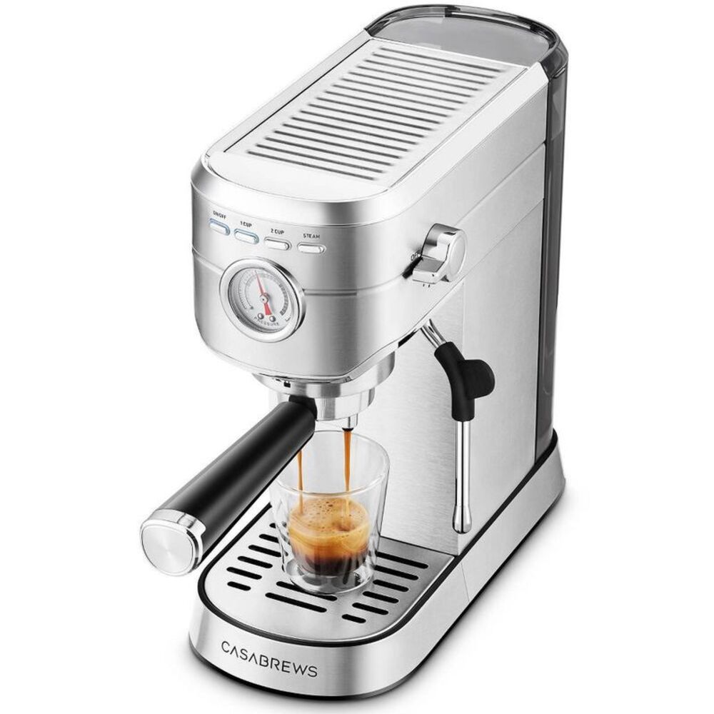 CASABREWS 20 Bar Stainless Espresso Machine & Coffee Maker CM5418